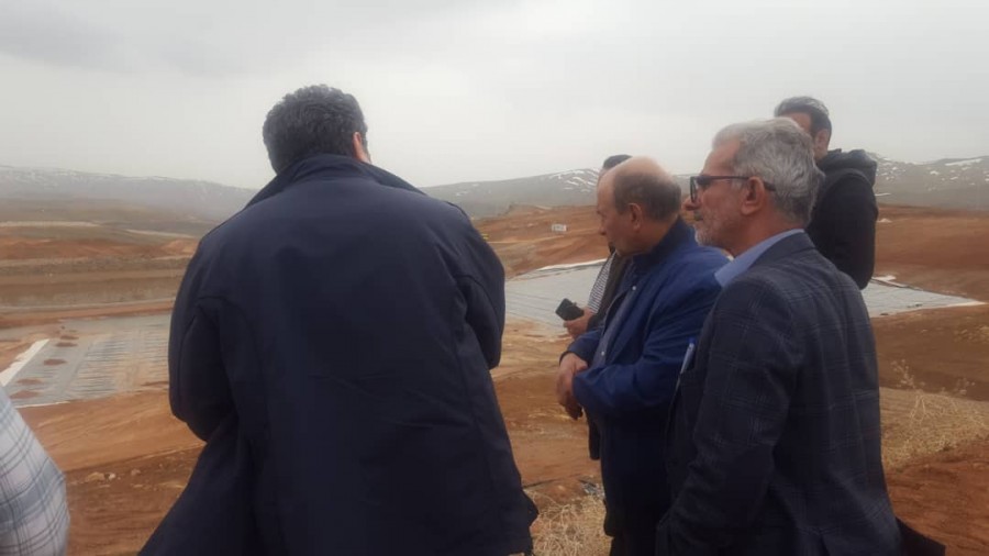 The esteemed CEO of the company visited the Zarshuran gold mine tailings dam project