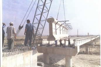 اجراي عمليات پل بزرگ كره بند واقع بر رودخانه حله 