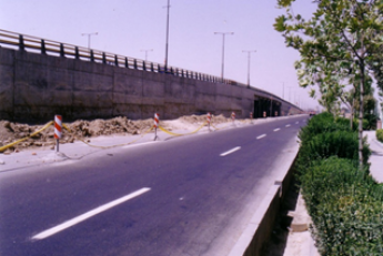 عملیات اجرایی پل زیر گذر ایران خودرو