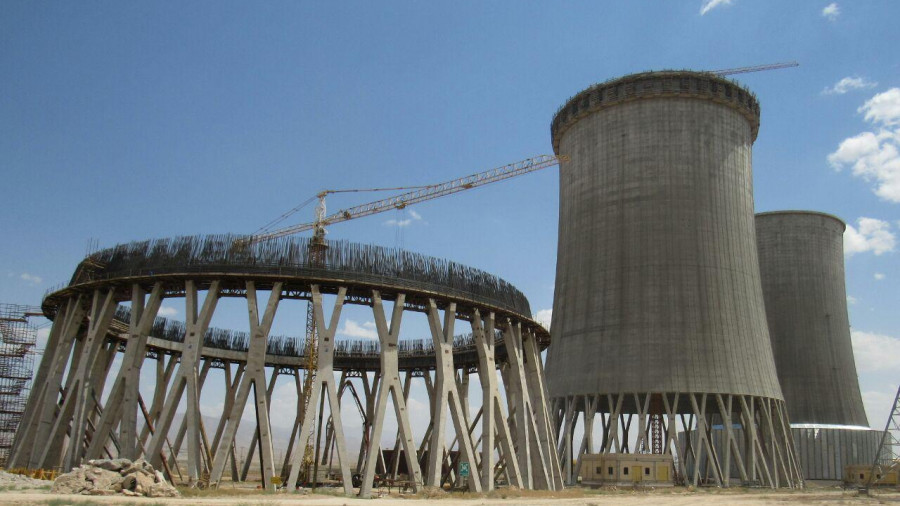 تلاشگران - عملیات اجرای برج های خنک کن نیروگاه سیکل ترکیبی شیروان